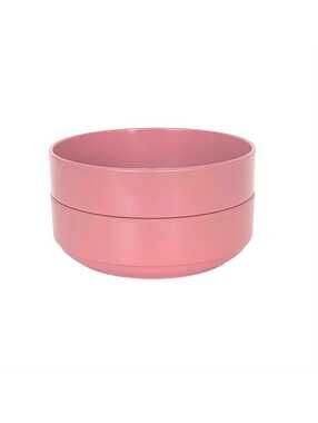 Vintage Ingrid Ltd Chicago Mauve Pink Melamine Bowls